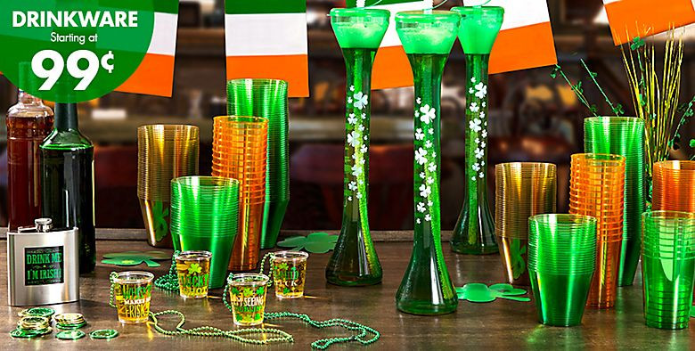 Party City St Patrick's Day Costumes
 St Patrick s Day Serveware Mugs Shot Glasses & Coasters