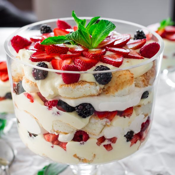 Passover Angel Food Cake
 Angel Berry Trifle