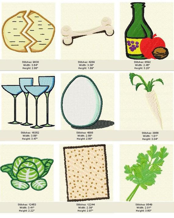 Passover Food Meaning
 Seder Symbols for Passover Great for Kids by StitchesbySue