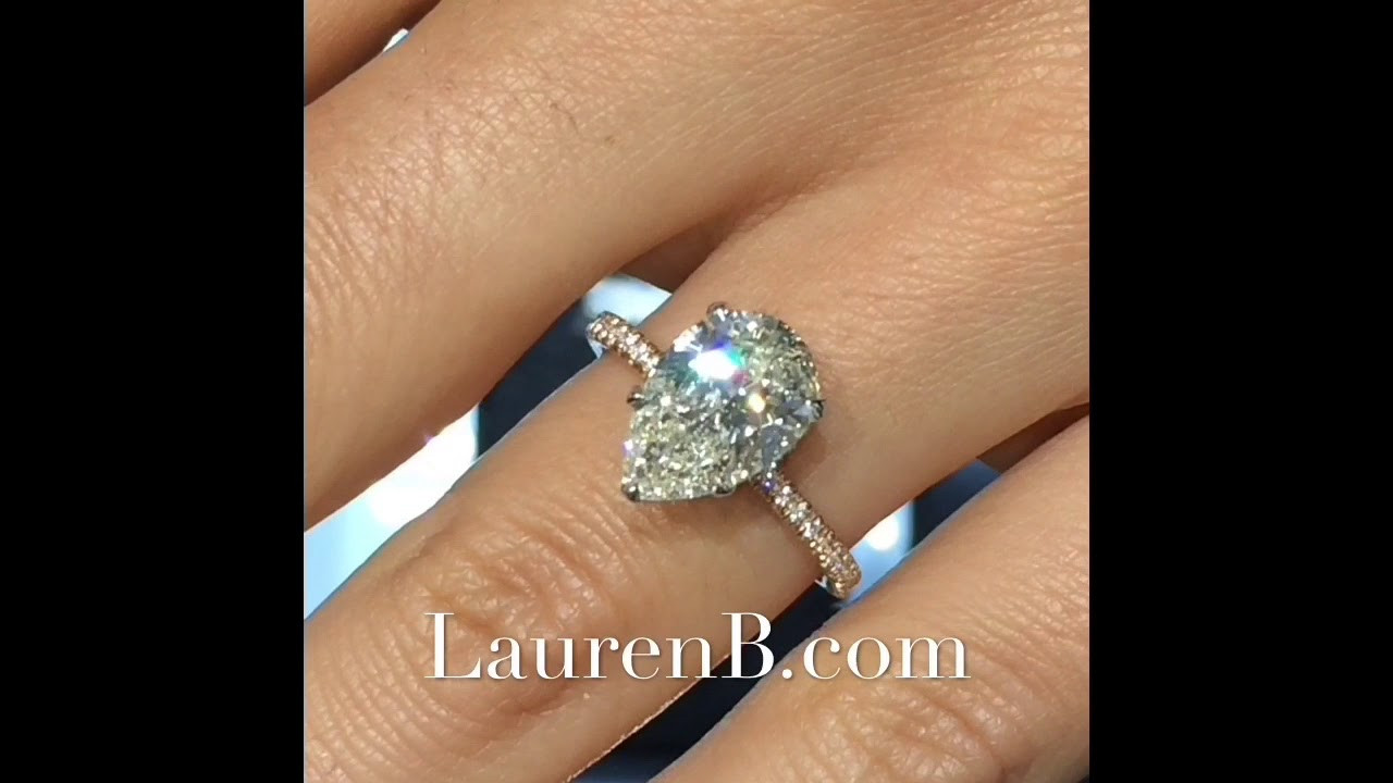 Pear Shaped Diamond Engagement Rings
 3 carat Pear Shape Diamond Engagement Ring