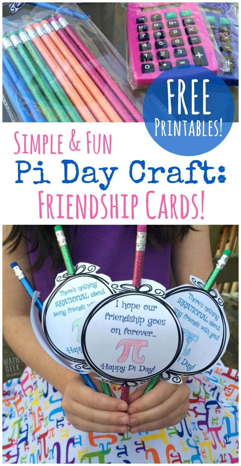 Pi Day Activities Math
 Pi lentines Sweet Pi Day Craft for All Ages
