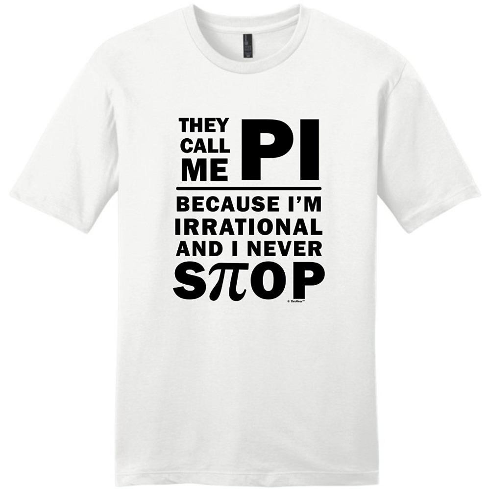 Pi Day T Shirts Ideas
 Cool T Shirt Designs Funny Crew Neck They Call Me Pi