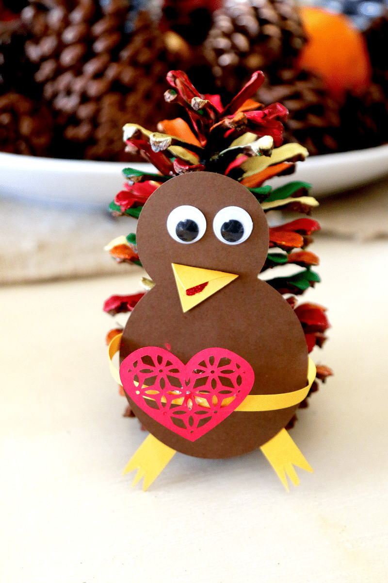 Pine Cone Crafts For Thanksgiving
 Painted Pine Cone Turkeys