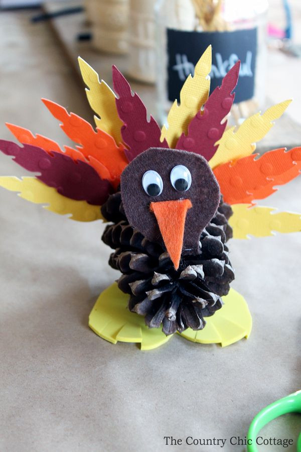 Pine Cone Crafts For Thanksgiving
 Kids Craft Pine Cone Turkeys