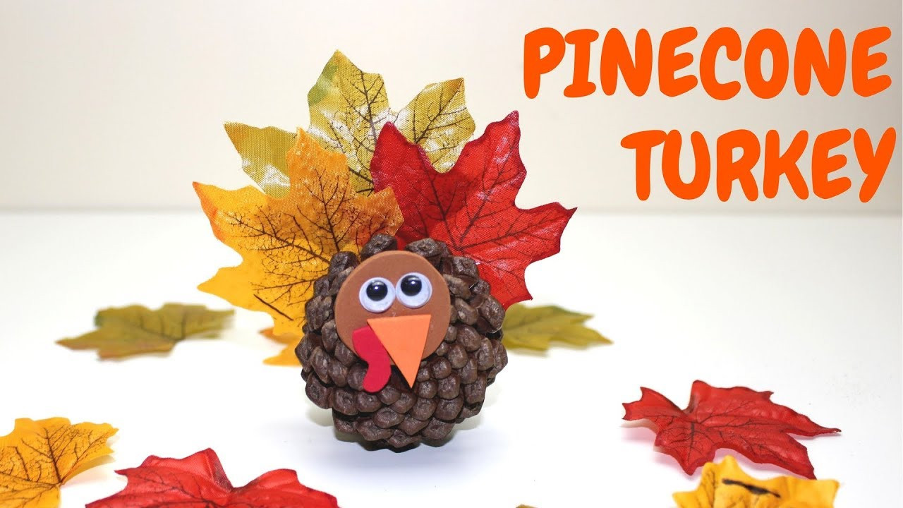 Pine Cone Crafts For Thanksgiving
 How to Pinecone Turkey