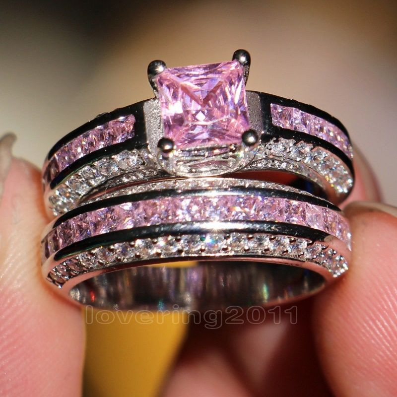 Pink Camo Wedding Ring Sets
 pink camo wedding ring sets with real diamonds