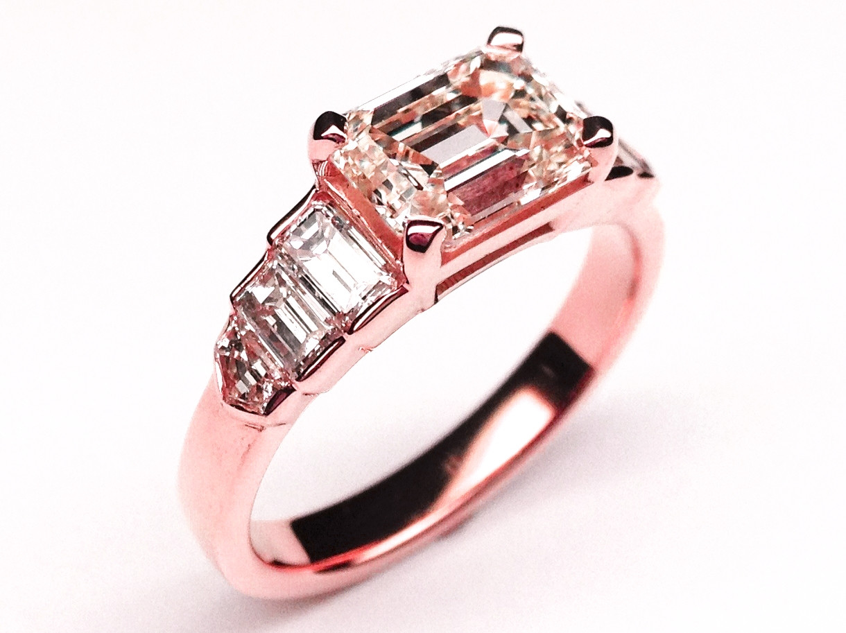 Pink Diamond Wedding Rings
 Trubrite 14k Diamond Ring DP87 – Advancedmassagebysara