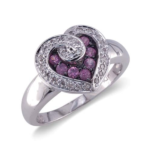 Pink Diamond Wedding Rings
 Heart shaped pink diamond wedding rings Miami The