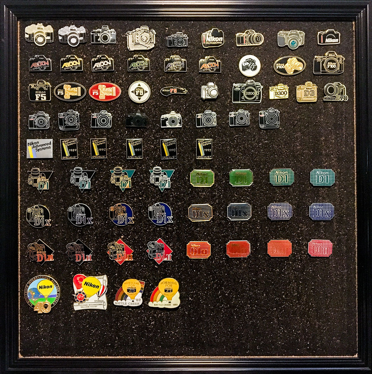 Pins Collection
 This is probably the biggest Nikon pin and clasps