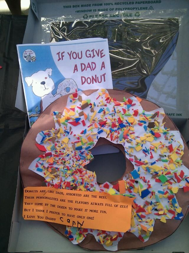 Preschool Fathers Day Ideas
 Best Father s Day project he always s kids donuts on