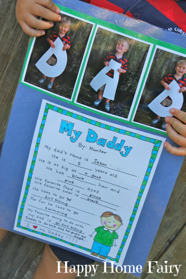 Preschool Fathers Day Ideas
 A Father s Day Project FREE Printable Happy Home Fairy