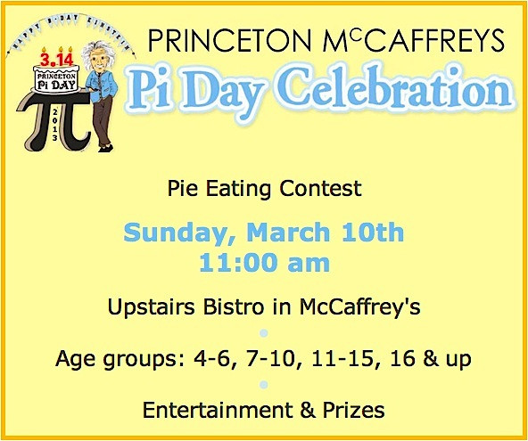 Princeton Pi Day &amp; Einstein Birthday Party
 Princeton Landing News Celebrate Pi Day — Eat Pie