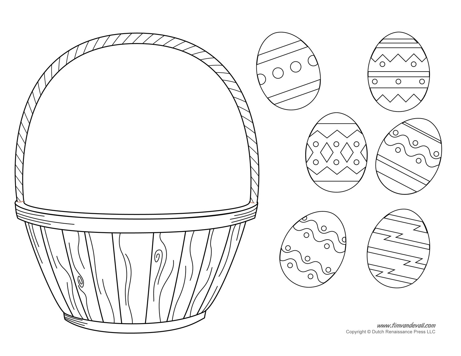 Printable Easter Crafts
 Easter Basket Template Easter Basket Clipart & Easter Craft