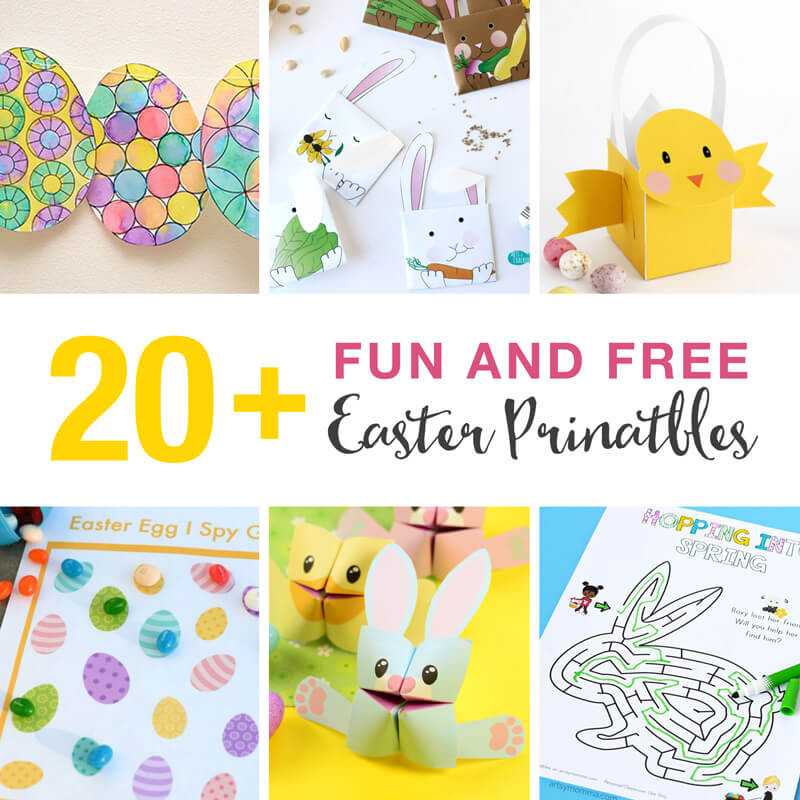 Printable Easter Crafts
 20 fun and free Easter printables for kids