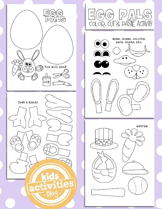 Printable Easter Crafts
 Free Easter Egg Coloring Pages