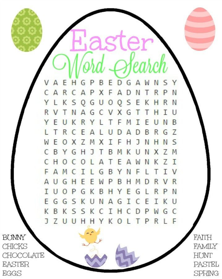 Printable Easter Crafts
 4 FREE Easter Printable Activities For Kids