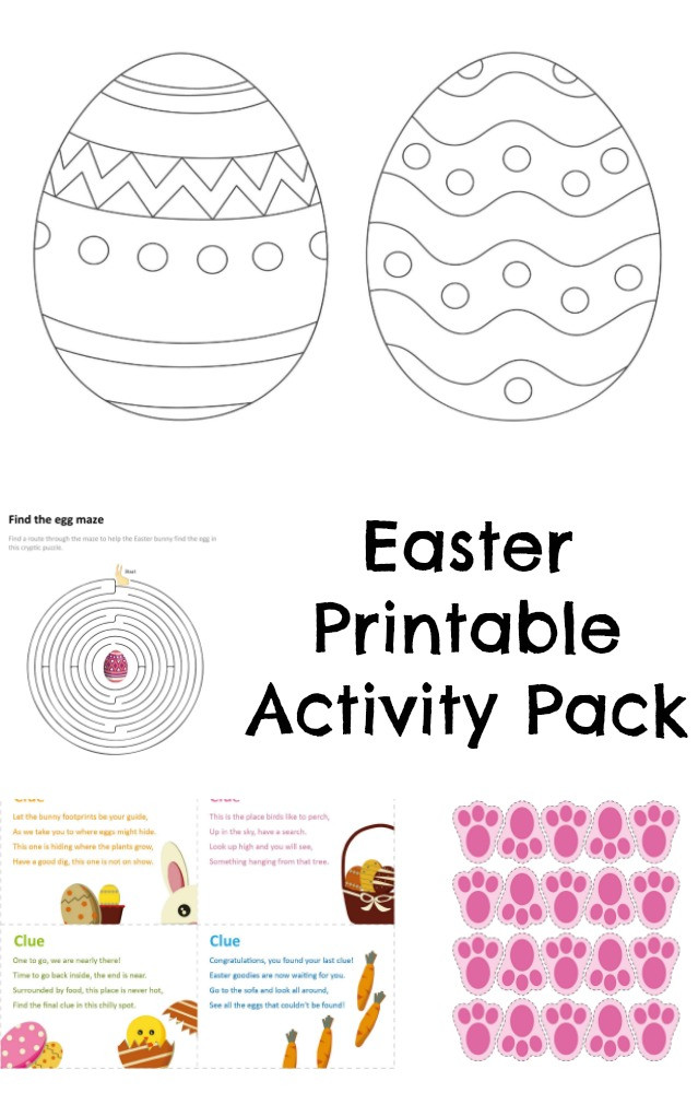 Printable Easter Crafts
 Free Printable Easter Activity Pack In The Playroom