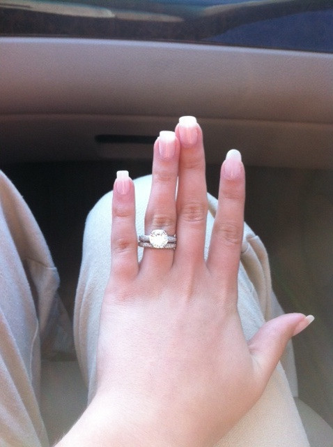 Proper Way To Wear Engagement And Wedding Rings
 Anyone had their ring s sized incorrectly Weddingbee