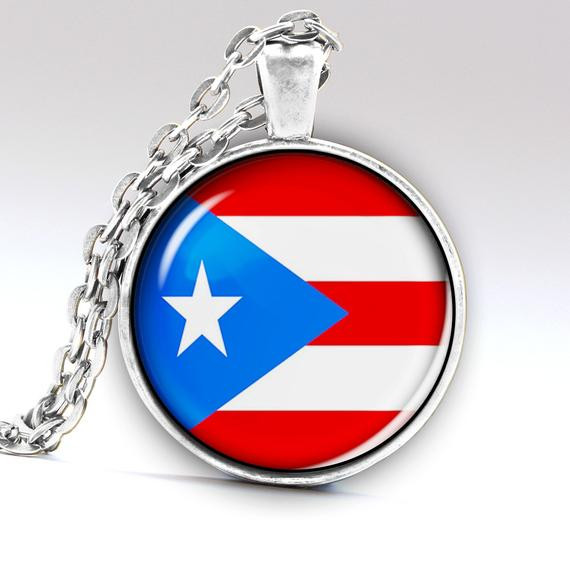 Puerto Rican Necklace
 Puerto Rico Flag Puerto Rico Necklace Puerto Rico by