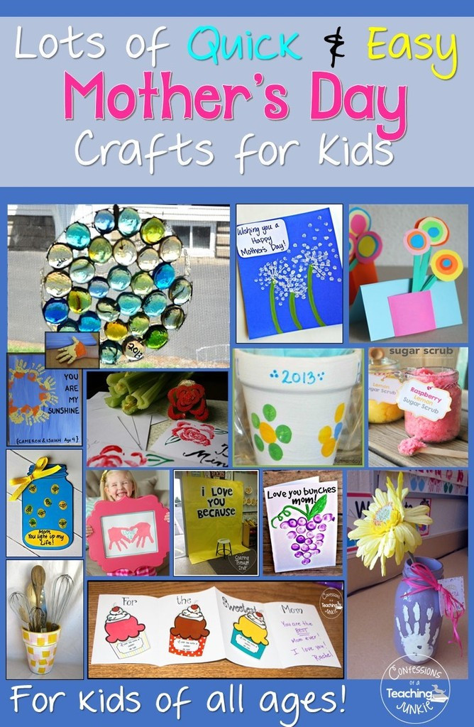 Quick And Easy Mother's Day Gifts
 Hello Sunshine Quick & Easy Mother s Day Crafts for Kids