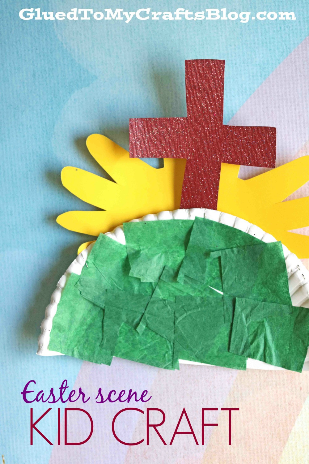 Religious Easter Crafts For Preschool
 Paper Plate Easter Scene Kid Craft Glued To My Crafts