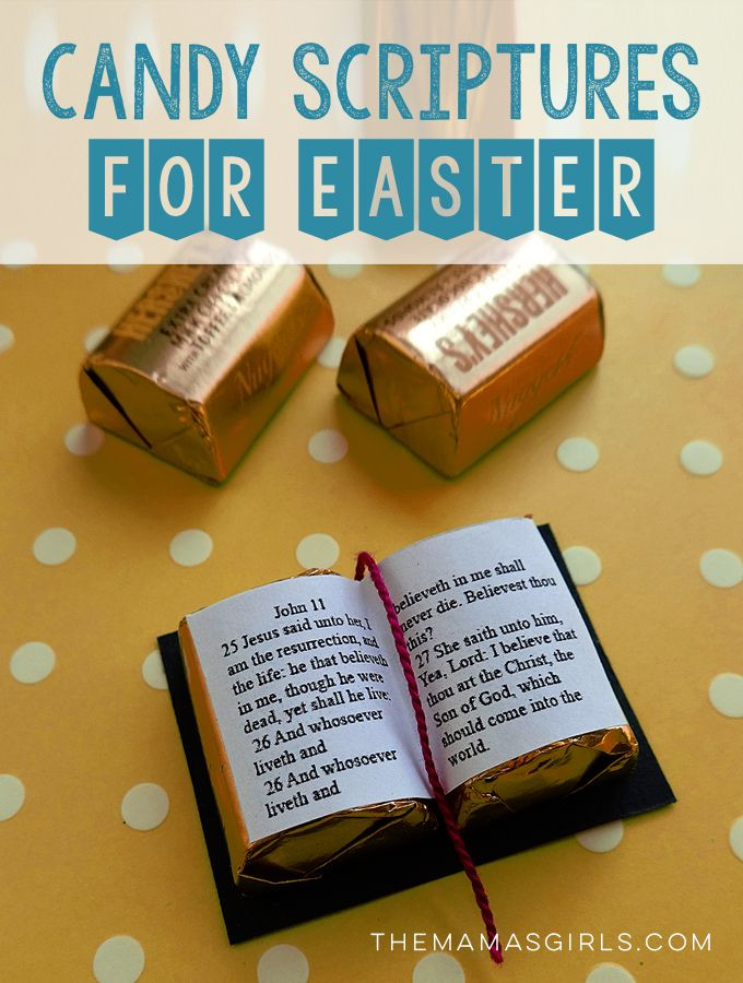 Religious Easter Gift
 Candy Scriptures for Easter Best Pins