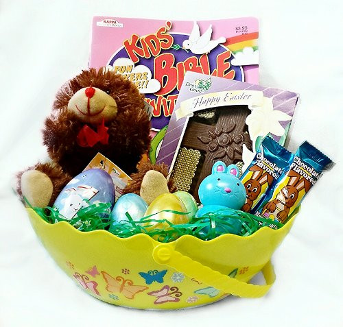 Religious Easter Gift
 Religious Themed Easter Gift Basket for Children Food