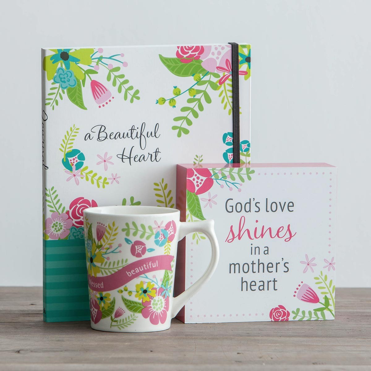 Religious Mothers Day Gifts
 Beautiful Beyond Words Journal Plaque and Mug Gift Set