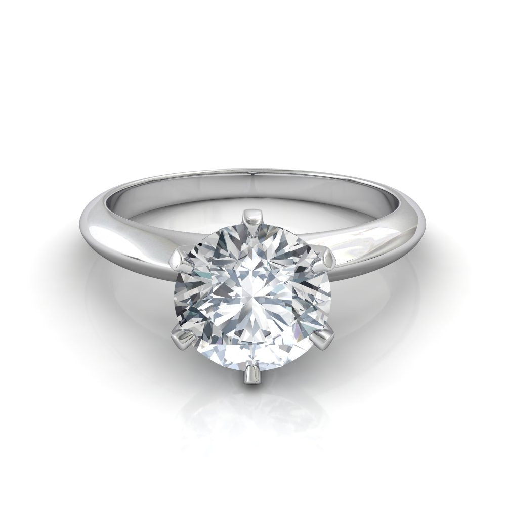 Round Diamond Engagement Rings
 Round Brilliant Cut Solitaire Engagement Ring