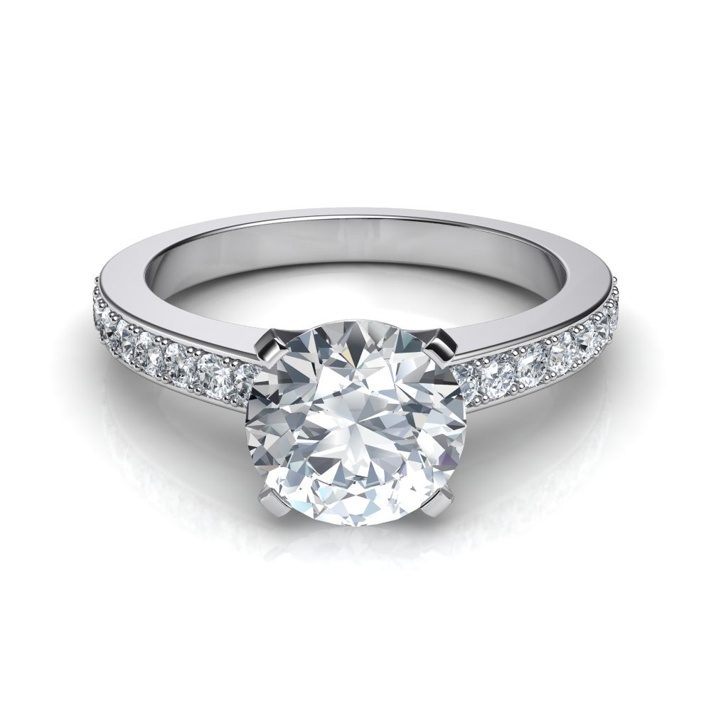 Round Diamond Engagement Rings
 Novo Round Brilliant Cut Engagement Ring