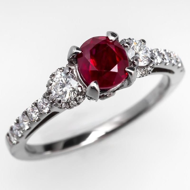 Ruby Diamond Rings
 Delicious ruby engagement rings that ll make you say