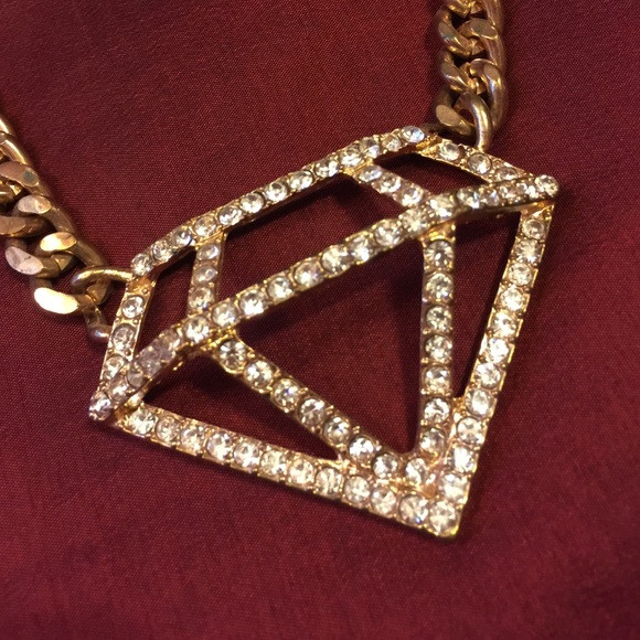 Rue 21 Earrings
 off Rue 21 Jewelry "Diamond" necklace and diamond