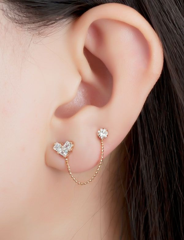 Second Hole Earrings
 really small studs in second ear piercing Google Search