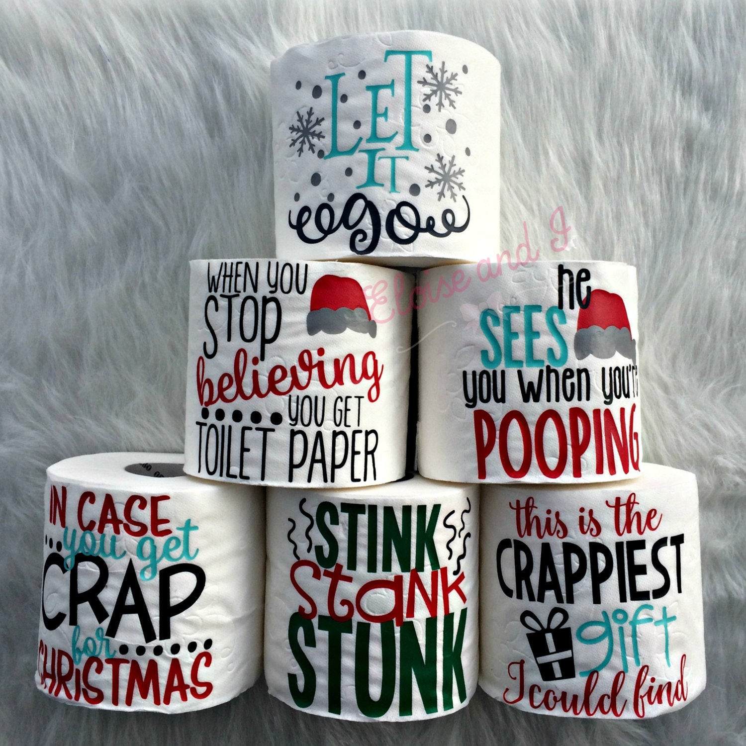 Silly Christmas Gift
 christmas toilet paper funny christmas ts white elephant