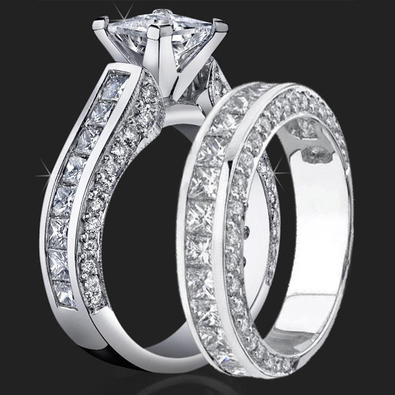 Some People Want Diamond Rings
 Jewelers Impressive Princess Cut Engagement Rings with