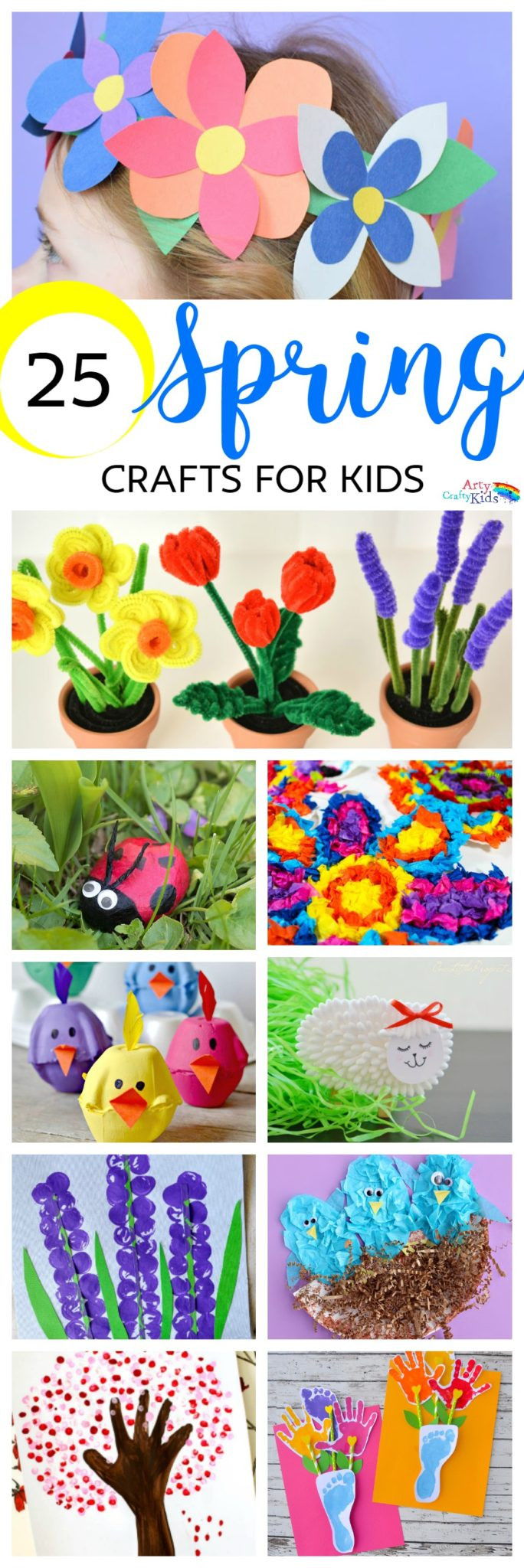 Spring Ideas For Children
 Easy Spring Crafts for Kids Arty Crafty Kids