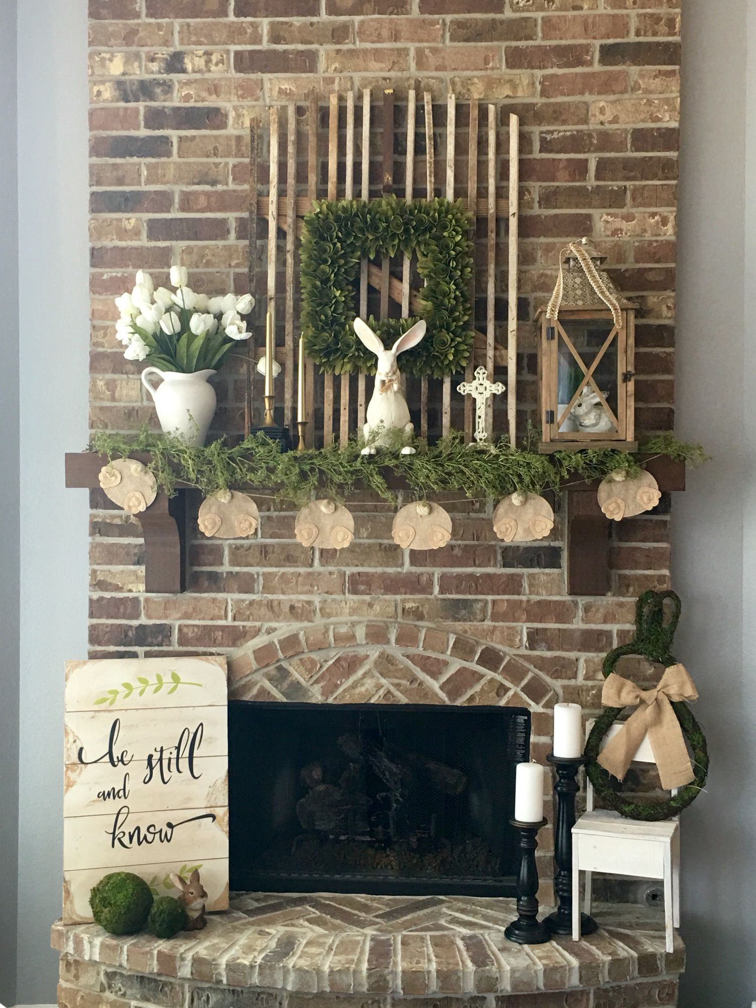 Spring Ideas Rustic
 Easter or Spring decor replace bunnies for spring in 2019