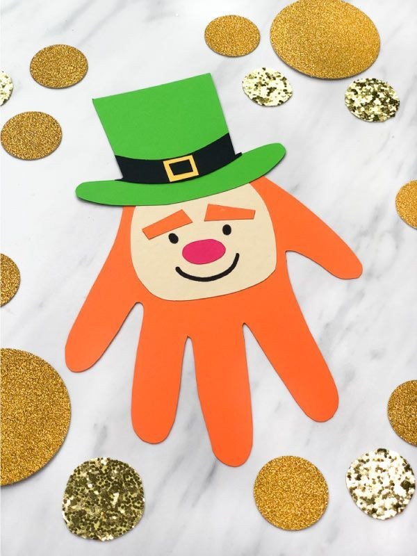 St Patrick's Day Crafts For Elementary Students
 Make This Easy Leprechaun Handprint Craft For St Patrick