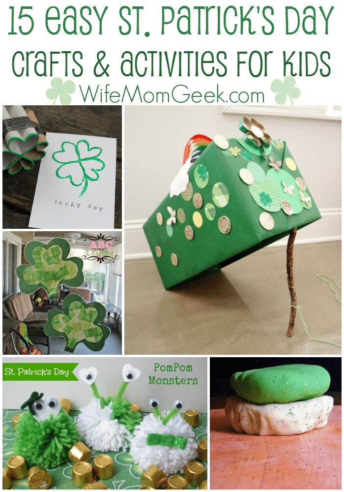 St. Patrick's Day Crafts For Kids
 15 Easy St Patrick s Day Crafts and Activities for Kids