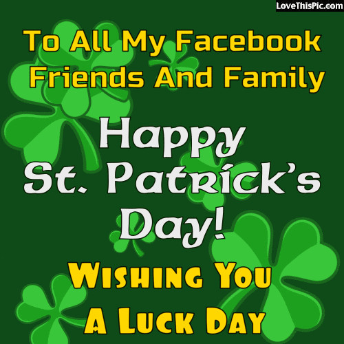 St Patrick's Day Quotes And Sayings
 St Patrick s Day Quote For s and