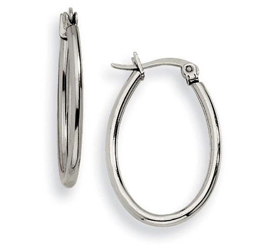 Stainless Steel Hoop Earrings
 Thinking of You Gifts Stainless Steel Hoop Earrings