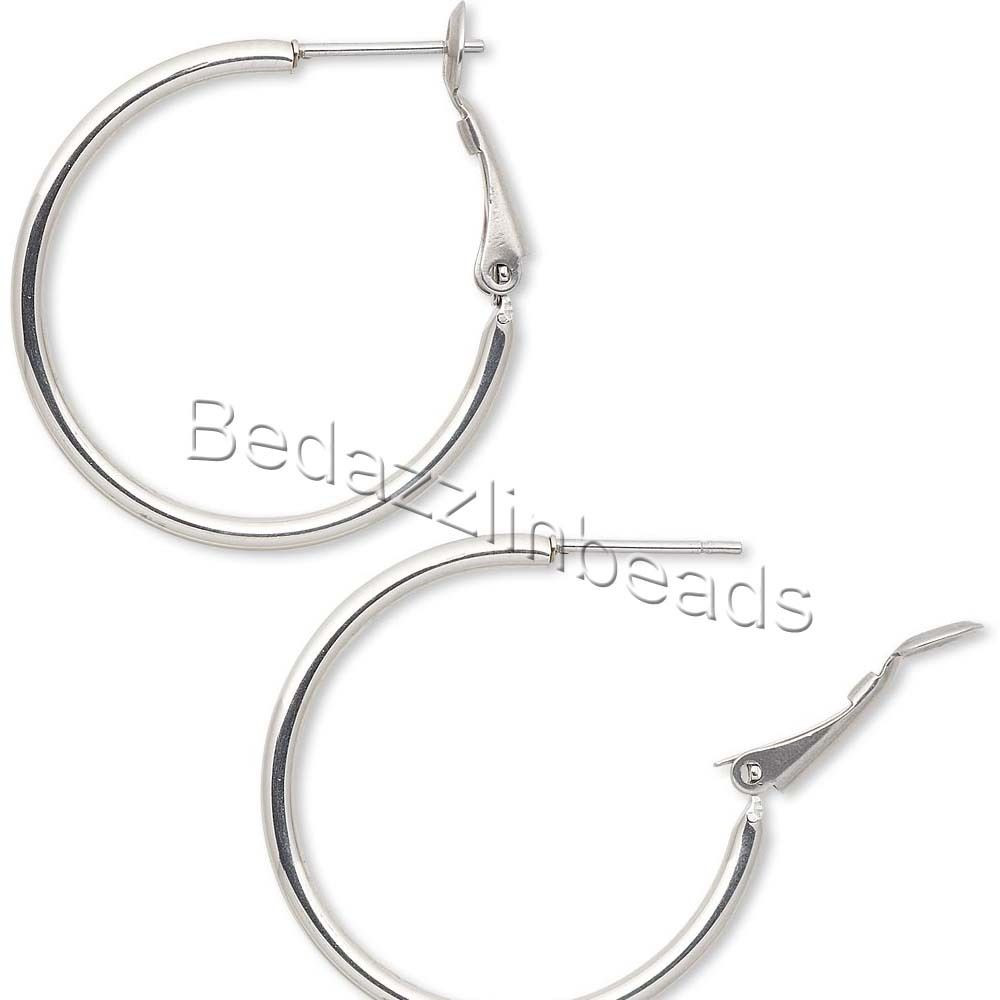 Stainless Steel Hoop Earrings
 2 Stainless Surgical Steel Hoop Earrings with Hinged