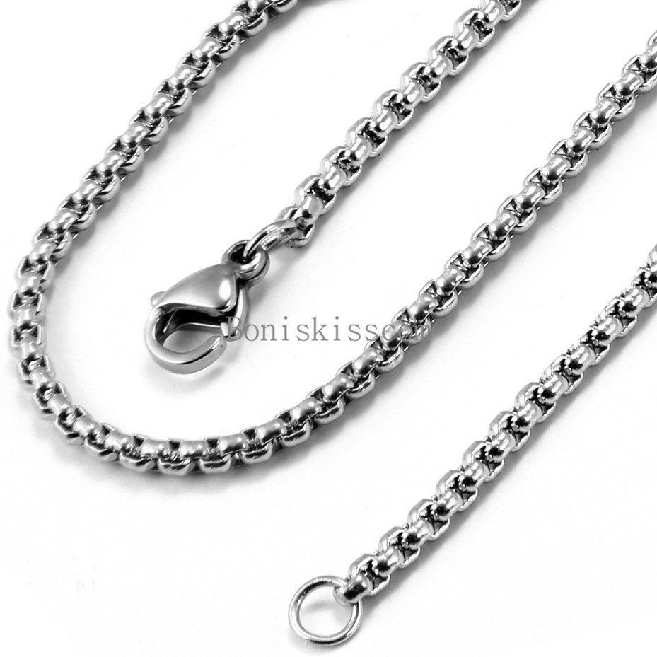 Stainless Steel Necklace Chain
 2mm Silver Stainless Steel Cable Chain Necklace 22 Inch w