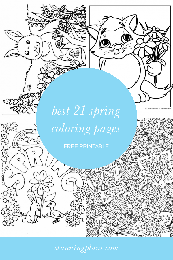Best 21 Spring Coloring Pages Free Printable Home Family Style and
