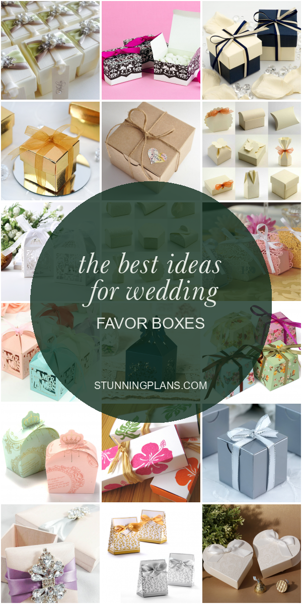 The Best Ideas for Wedding Favor Boxes - Home, Family, Style and Art Ideas