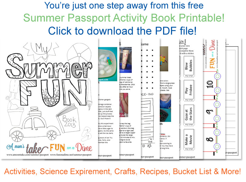 Summer Activities Books
 Summer Passport – Free Printable Summer Activity Book