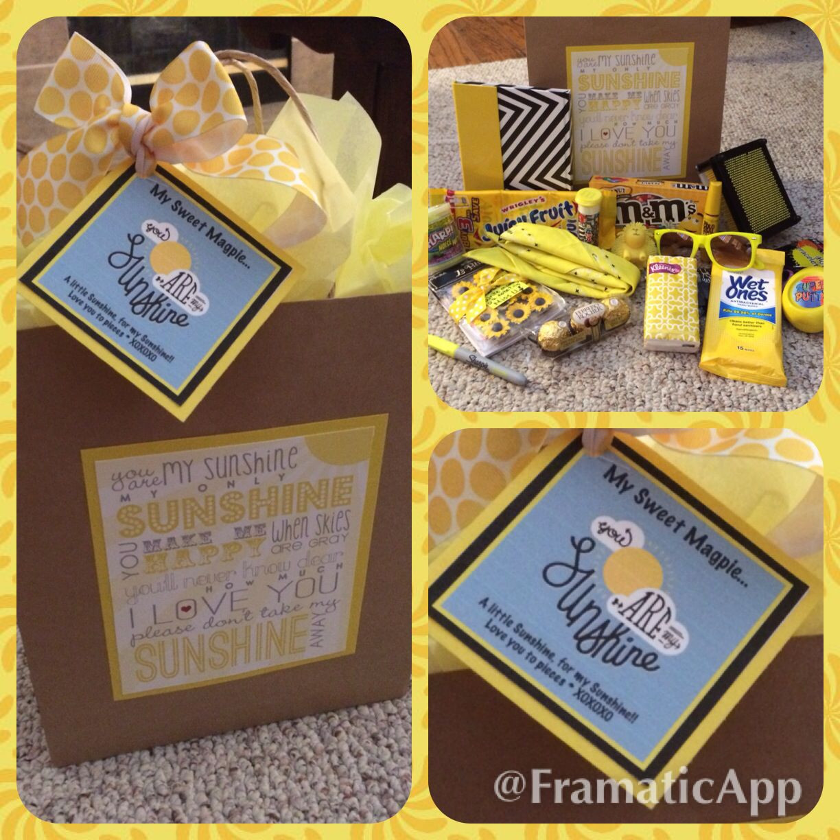 Summer Camp Gifts
 Church or Summer Camp Care Package ️ You Are My Sunshine ️