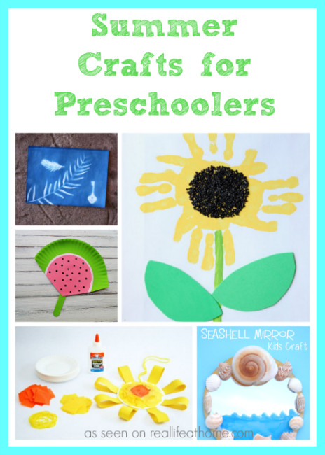 Summer Crafts Ideas For Preschoolers
 Summer Crafts for Preschoolers Real Life at Home