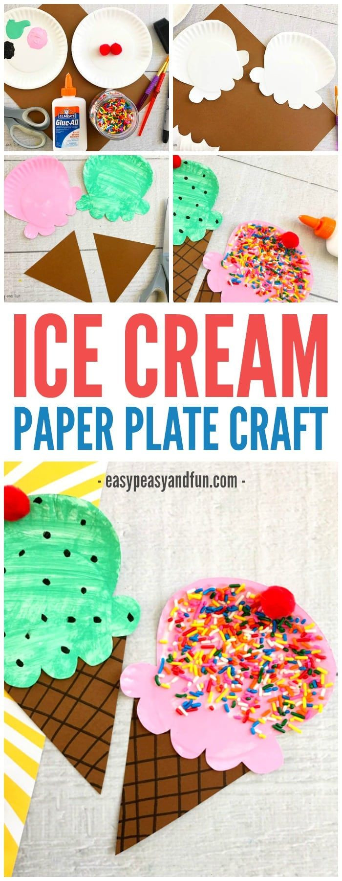 Summer Crafts Ideas For Preschoolers
 Paper Plate Ice Cream Craft Summer Craft Idea for Kids