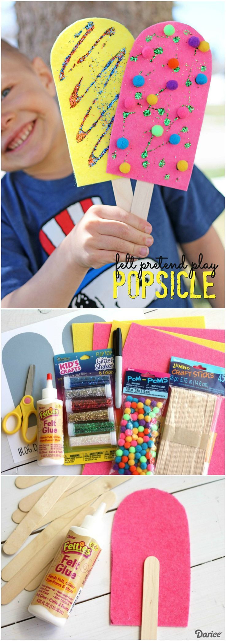 Summer Crafts Ideas For Preschoolers
 Popsicle Craft for Pretend Play Darice